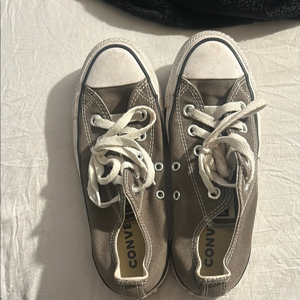 Converse Taupe Low-Top Sneakers